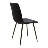 Set masa si scaune 5 piese Natali-Noor, Negru, 120x80x76 cm, detaliu produs