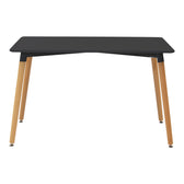 Set masa si scaune 5 piese Natali-Noor, Negru, 120x80x76 cm, foto produs 6