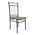 Set masa si scaune 5 piese Reforia, Gri, 110x60x74 cm, detaliu produs