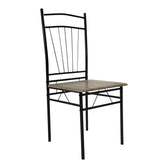 Set masa si scaune 5 piese Reforia, Gri, 110x60x74 cm, detaliu produs