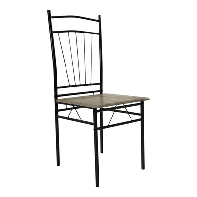 Set masa si scaune 5 piese Reforia, Gri, 110x60x74 cm, detaliu produs