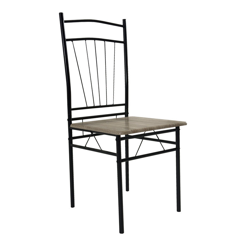 Set masa si scaune 5 piese Reforia, Gri, 110x60x74 cm, detaliu produs