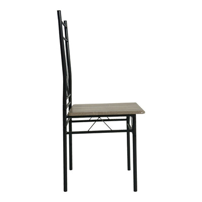 Set masa si scaune 5 piese Reforia, Gri, 110x60x74 cm, foto produs