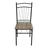 Set masa si scaune 5 piese Reforia, Gri, 110x60x74 cm, foto produs 6