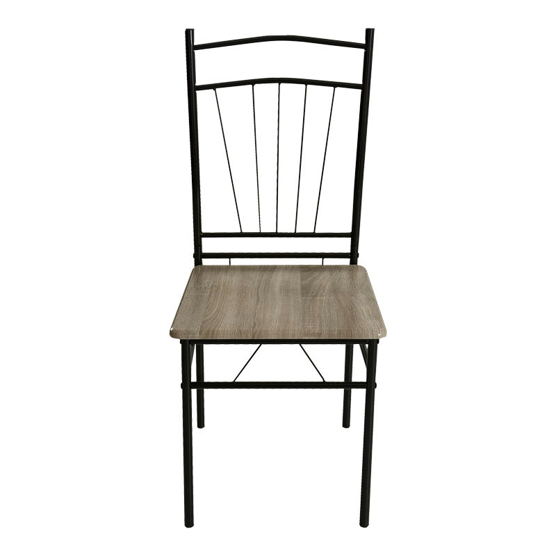Set masa si scaune 5 piese Reforia, Gri, 110x60x74 cm, foto produs 6