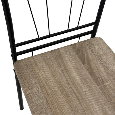 Set masa si scaune 5 piese Reforia, Gri, 110x60x74 cm, foto produs 9