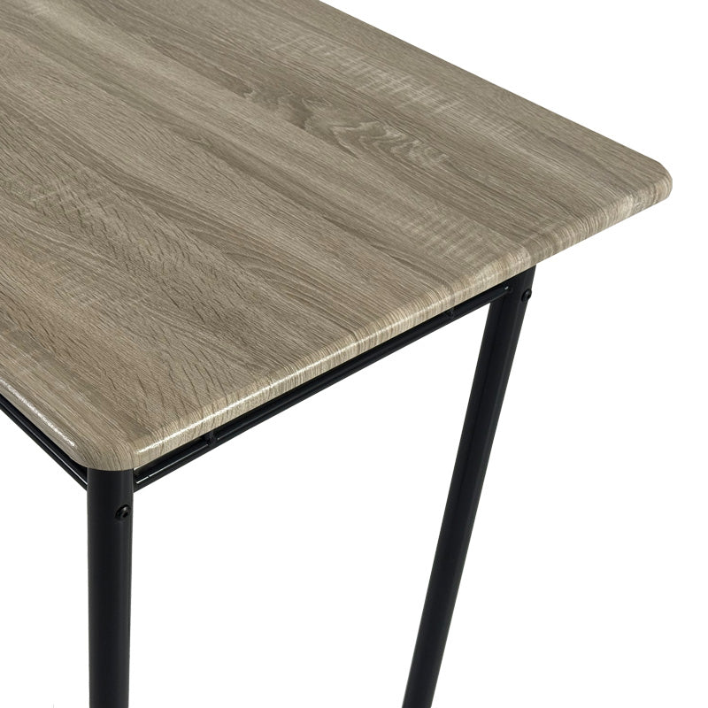 Set masa si scaune 5 piese Reforia, Gri, 110x60x74 cm, foto produs 10