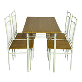 Set masa si scaune 5 piese Reforia, Natural, 110x60x74 cm