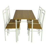 Set masa si scaune 5 piese Reforia, Natural, 110x60x74 cm, detaliu produs