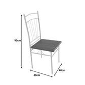 Set masa si scaune 5 piese Reforia, Natural, 110x60x74 cm, foto produs 9