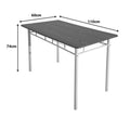 Set masa si scaune 5 piese Reforia, Natural, 110x60x74 cm, foto produs 10