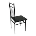 Set masa si scaune 5 piese Reforia, Negru, 110x60x74 cm, foto produs
