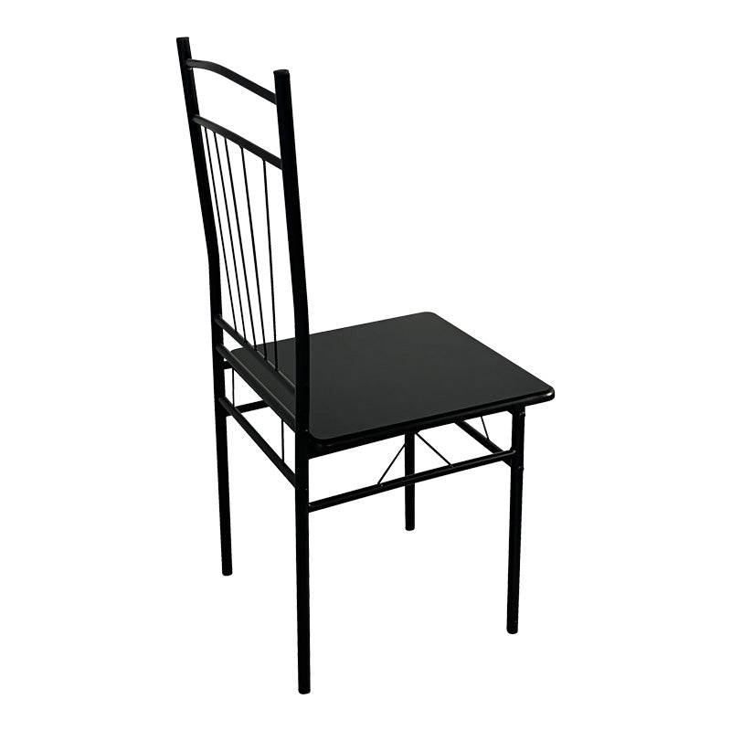 Set masa si scaune 5 piese Reforia, Negru, 110x60x74 cm, foto produs