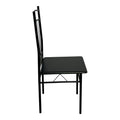 Set masa si scaune 5 piese Reforia, Negru, 110x60x74 cm, foto produs 6