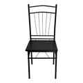 Set masa si scaune 5 piese Reforia, Negru, 110x60x74 cm, foto produs 7