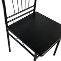 Set masa si scaune 5 piese Reforia, Negru, 110x60x74 cm, foto produs 8