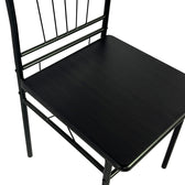 Set masa si scaune 5 piese Reforia, Negru, 110x60x74 cm, foto produs 8