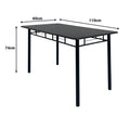 Set masa si scaune 5 piese Reforia, Negru, 110x60x74 cm, foto produs 13