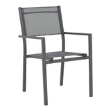 Set masa si scaune Appa-Moly, 5 piese, Antracit, 120x120x74 cm