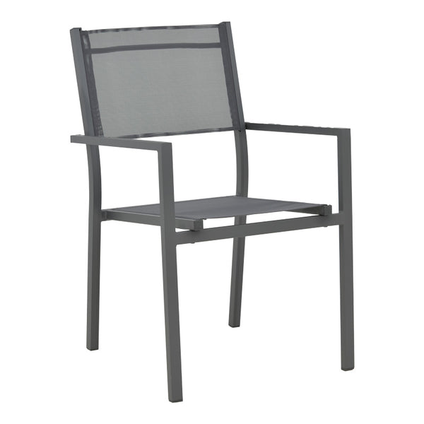 Set masa si scaune Appa-Moly, 5 piese, Antracit, 120x120x74 cm