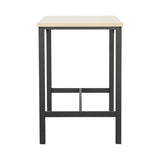 Set masa si scaune Arzo, Metal, Natural, 100x60x86 cm