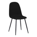 Set masa si scaune Bella Black, Metal, Negru, D120x76 cm, detaliu produs