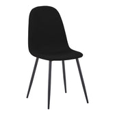Set masa si scaune Bella Black, Metal, Negru, D120x76 cm, detaliu produs