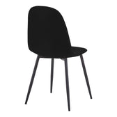 Set masa si scaune Bella Black, Metal, Negru, D120x76 cm, imagine produs 4