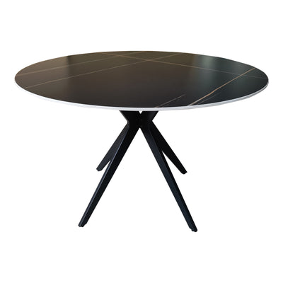 Set masa si scaune Bella Black, Metal, Negru, D120x76 cm, imagine produs 6