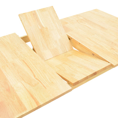 Set masa si scaune Dallan Country, Lemn rubberwood, Natural, 150x80x74 cm, imagine produs 6