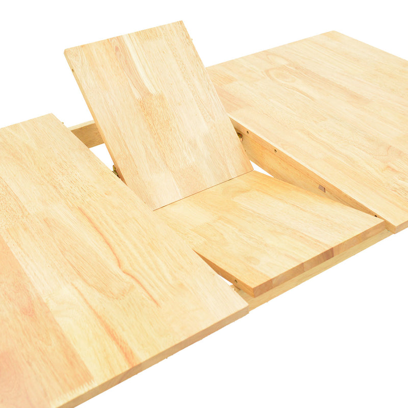 Set masa si scaune Dallan Country, Lemn rubberwood, Natural, 150x80x74 cm, imagine produs 6