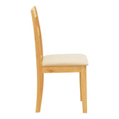 Set masa si scaune Dallan Lars, Lemn rubberwood, Alb, 100x75 cm, imagine produs 5