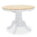 Set masa si scaune Dallan Lars, Lemn rubberwood, Alb, 100x75 cm, detaliu produs
