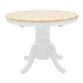 Set masa si scaune Dallan Lars, Lemn rubberwood, Alb, 100x75 cm, imagine produs 4