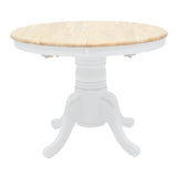 Set masa si scaune Dallan Lars, Lemn rubberwood, Alb, 100x75 cm