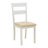 Set masa si scaune Dallan Lars, Lemn rubberwood, Alb, 100x75 cm, imagine produs 7