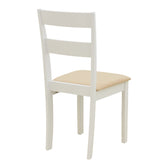 Set masa si scaune Dallan Lars, Lemn rubberwood, Alb, 100x75 cm, imagine produs 8