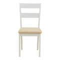 Set masa si scaune Dallan Lars, Lemn rubberwood, Alb, 100x75 cm, imagine produs 10