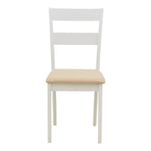 Set masa si scaune Dallan Lars, Lemn rubberwood, Alb, 100x75 cm, imagine produs 10