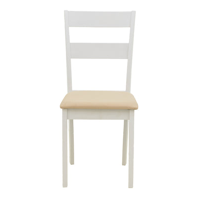 Set masa si scaune Dallan Lars, Lemn rubberwood, Alb, 100x75 cm, imagine produs 10