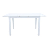 Set masa si scaune Dallan Mabor, Lemn rubberwood, Alb, 150x80x74 cm