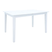 Set masa si scaune Dallan Mabor, Lemn rubberwood, Alb, 150x80x74 cm, imagine produs 7