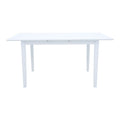 Set masa si scaune Dallan Mabor, Lemn rubberwood, Alb, 150x80x74 cm, imagine produs 9