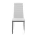 Set masa si scaune Dining, Alb, D80x75 cm, imagine produs 9