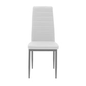 Set masa si scaune Dining, Alb, D80x75 cm, imagine produs 9