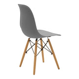 Set masa si scaune Dining, Gri, 80x80x76 cm