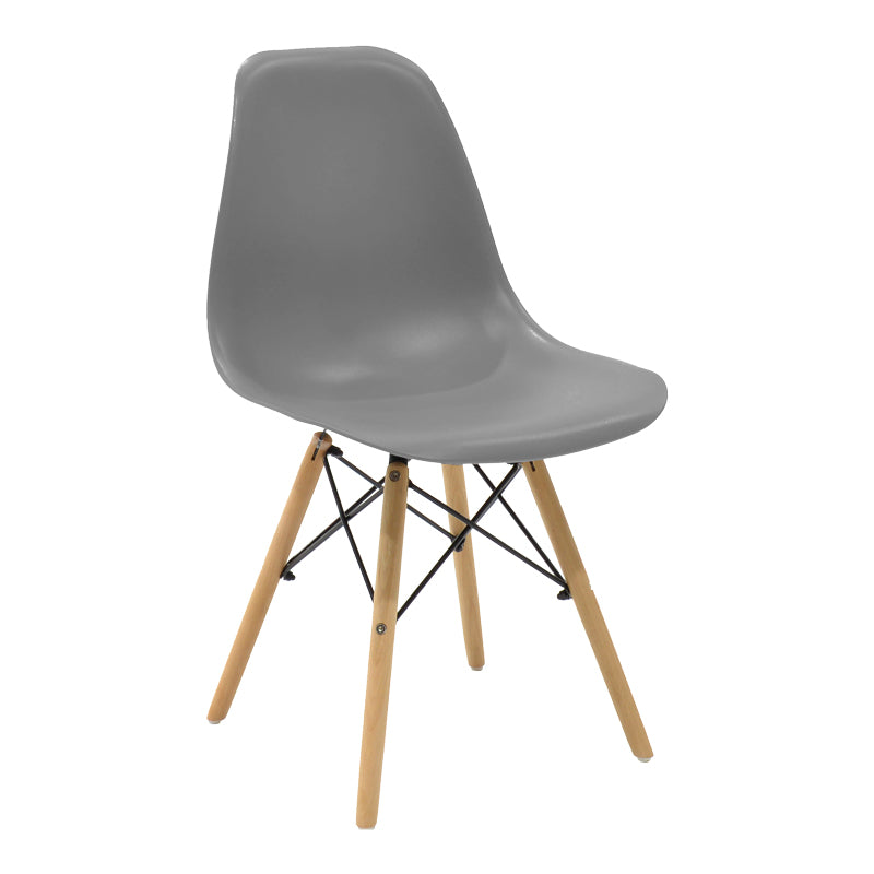 Set masa si scaune Dining, Gri, D80x73 cm, detaliu produs