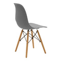 Set masa si scaune Dining, Gri, D80x73 cm, imagine produs 4