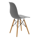 Set masa si scaune Dining, Gri, D80x73 cm, imagine produs 4
