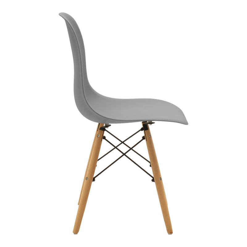 Set masa si scaune Dining, Gri, D80x73 cm, imagine produs 5
